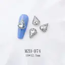 K9 Ultra-Shiny Flat-Back Rhinestones In White For Nail Art Decorations view 24