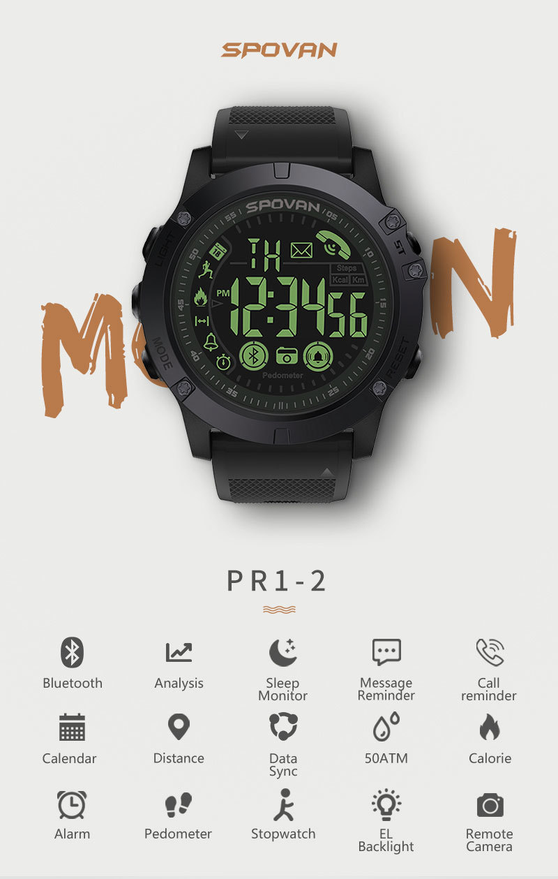 Title 5, Montre connectée Bluetooth sport, rappel de pas...