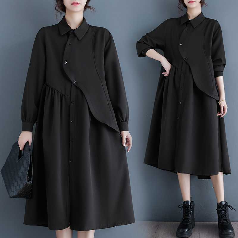 Asymmetric Shirt Dress