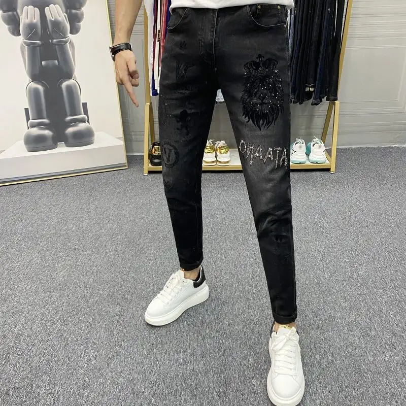 Mens Stylish Versatile Slim-fit Trousers