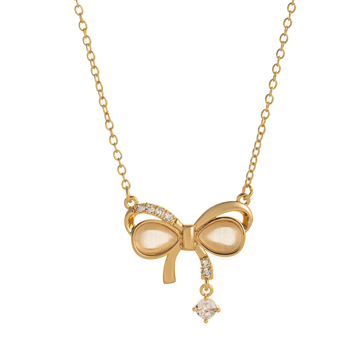 Retro Style Shell Bow Wings Starfish Necklace