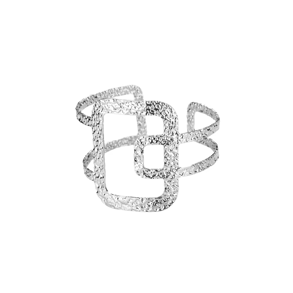 Fashionable gold open cuff bangle for daily wear