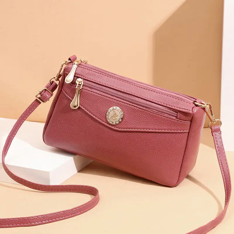 Women's Double-pull Mobile Phone Bag Coin Purse