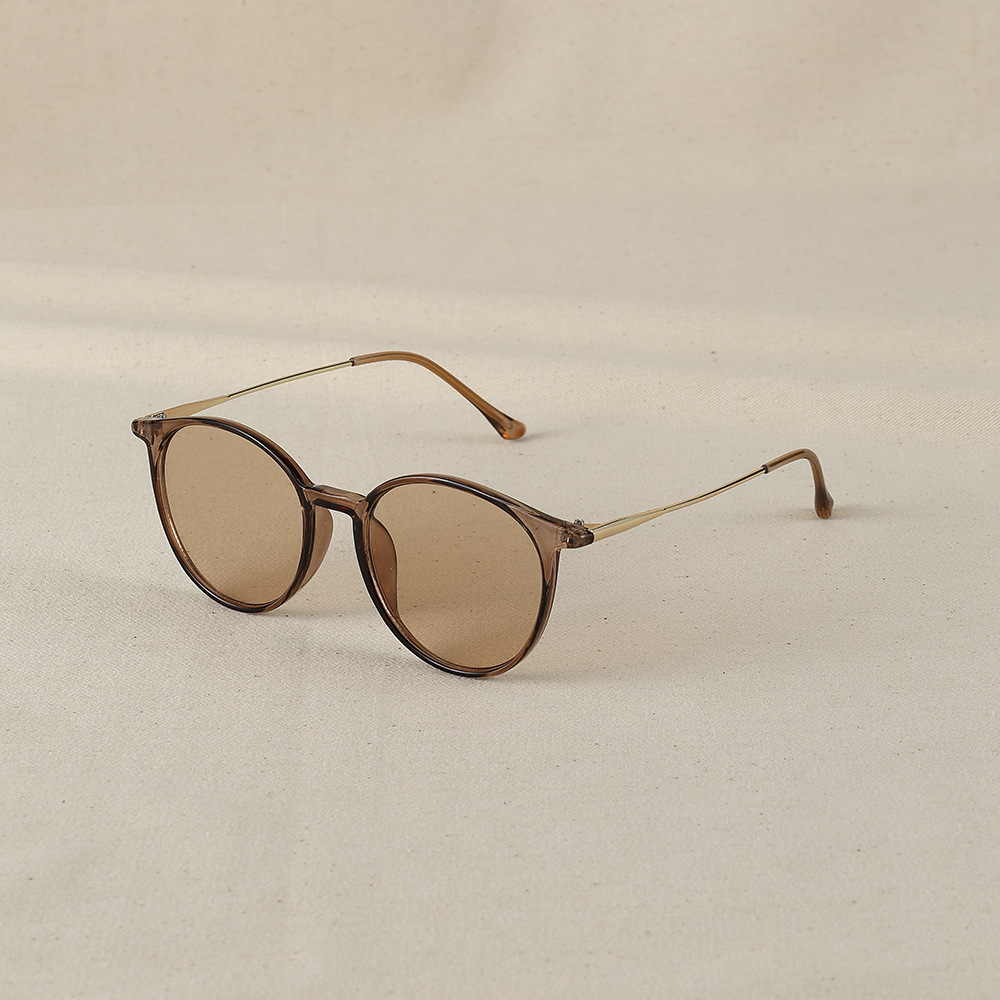 New Artistic Round Frame Women's All-match Face-looking Small Sunglasses - Image 18