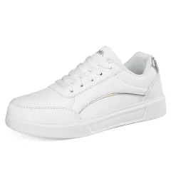 Women's Large Size Sneakers All-matching Summer - Silver - View 1