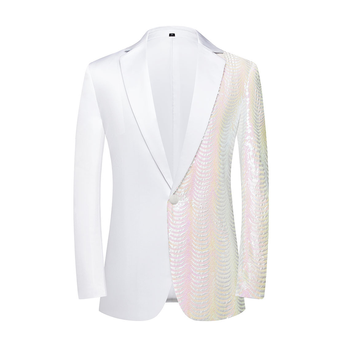 Men's Wavy Sequin Shiny Casual Suit Jacket - Image 8