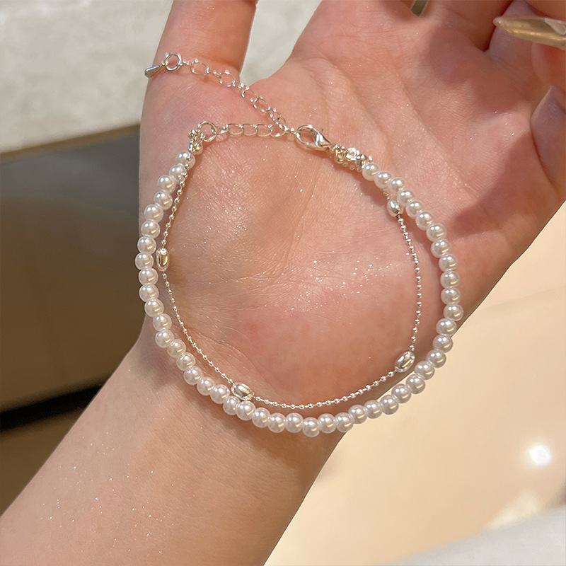 Niche Design Double-Layer Pearl Bracelet For Women