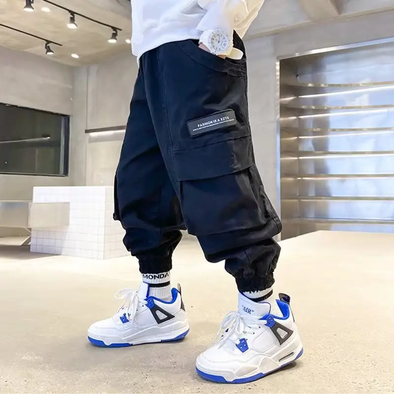 Boys Cargo Pants Spring And Autumn