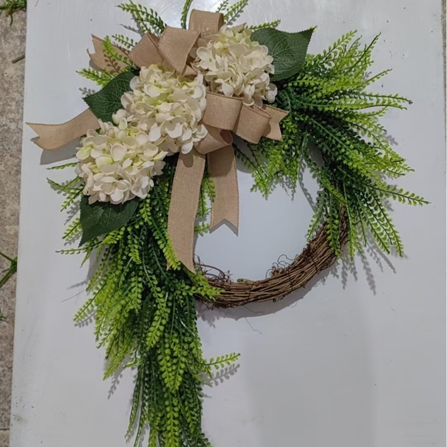 Home Butterfly-knot Wall-hanging Wreath Door Decoration