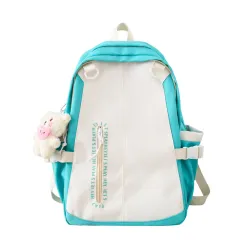 College Girl Large Capacity Cute Backpack - Green - View 1