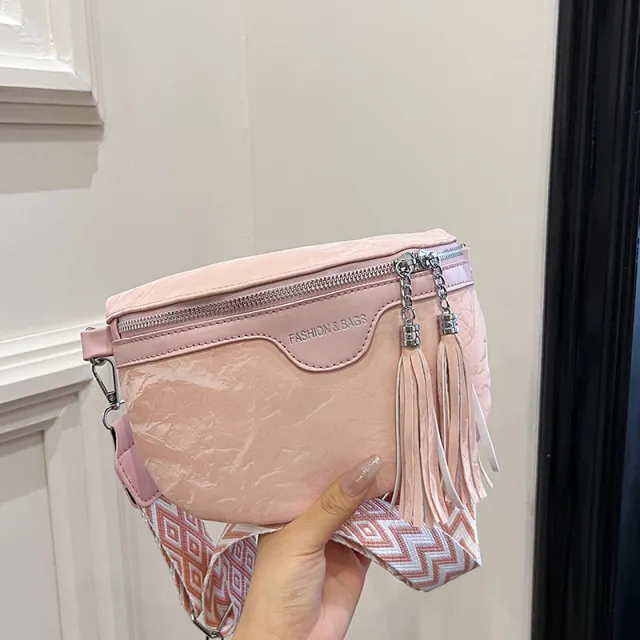 New Letter Pack Fashion All match Trendy Simple Shoulder Bag Pink - Shop at LoveMi