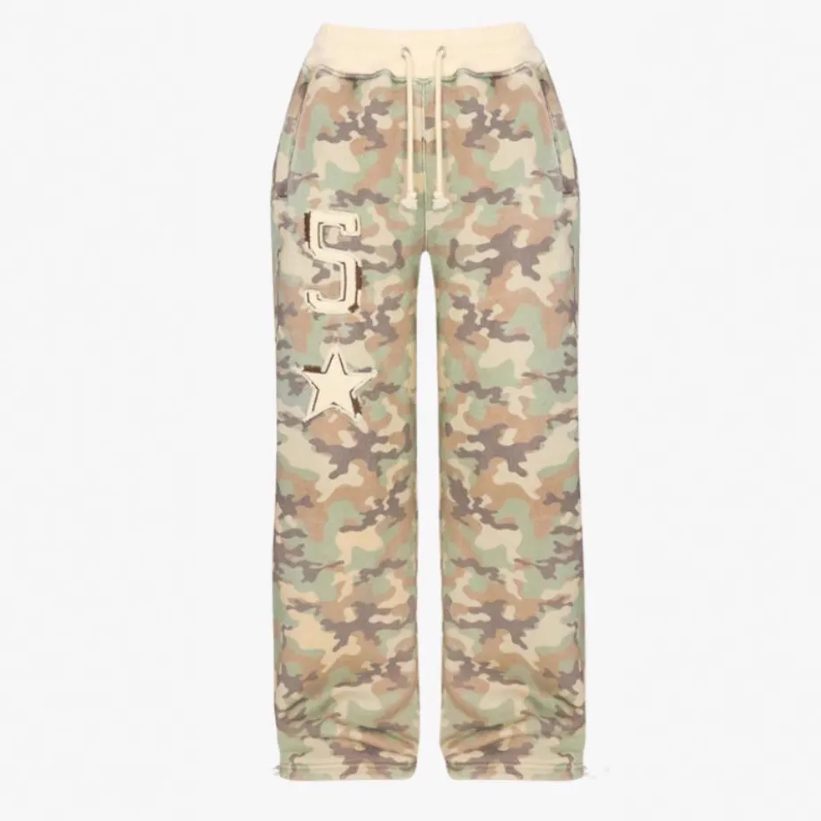 Women's Camouflage Cardigan Long Sleeve Pants Suit - Camouflage Pants-S