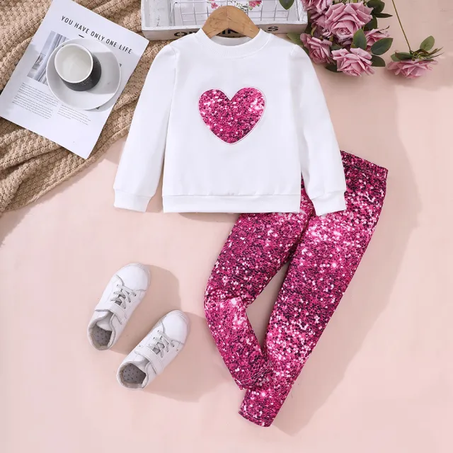 Love Top Printed Leggings Suit TZ1199 C White - Shop at LoveMi