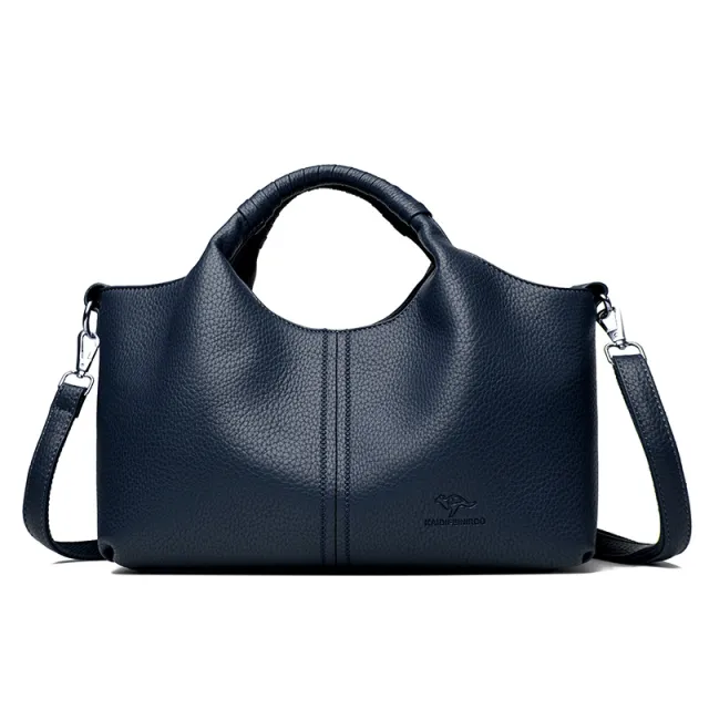 Middle aged Lady Trendy One shoulder Bag Blue - Shop at LoveMi