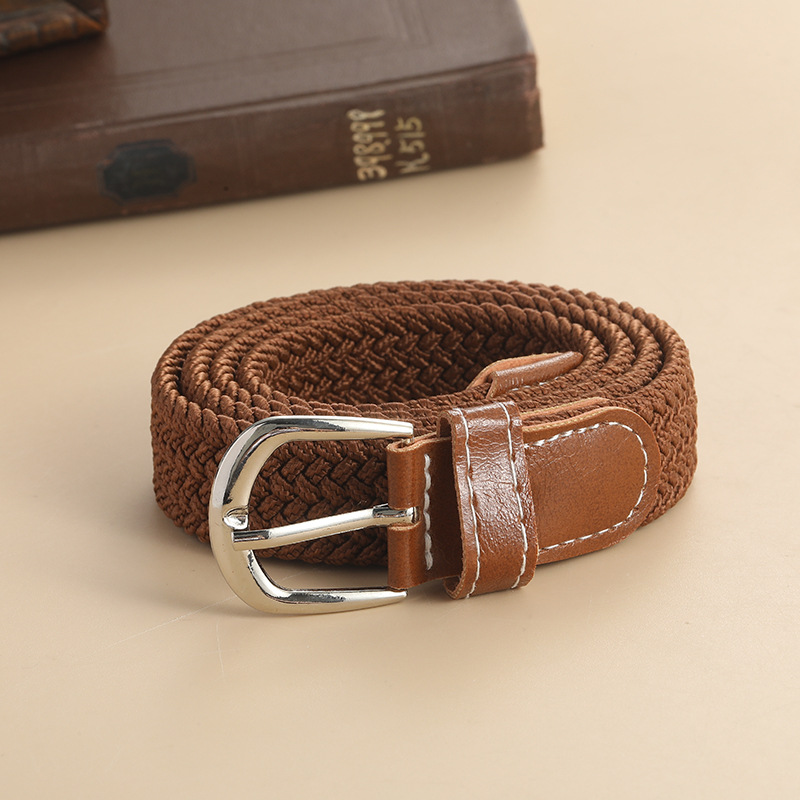 Stretchy Seamless Woven Denim Canvas Belt