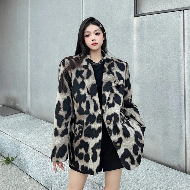 Fashion Personality Leopard Print Thick Wool Women Common Style - Shop at LoveMi