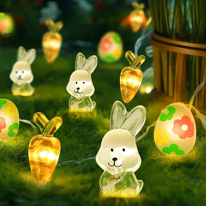 Carrot Rabbit Shape Easter Day Decorative String