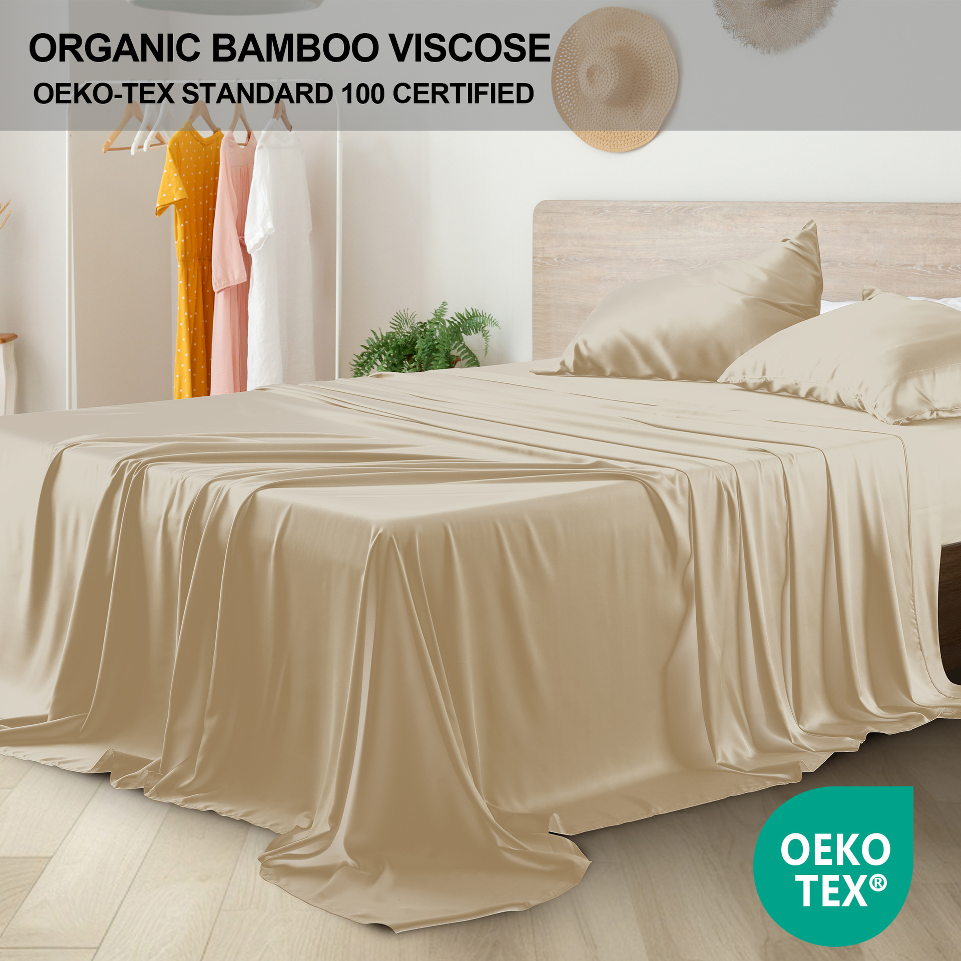 Household Summer Bamboo Fiber Bed Sheets