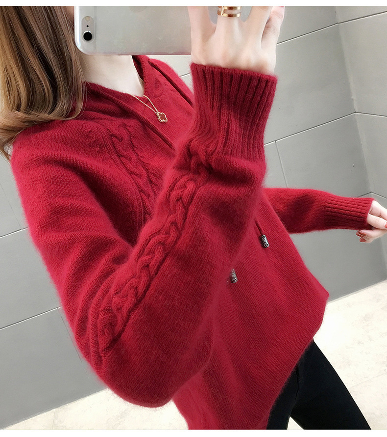 Damen-Hoodie-Sweater mit 3D-Details – Bild 4