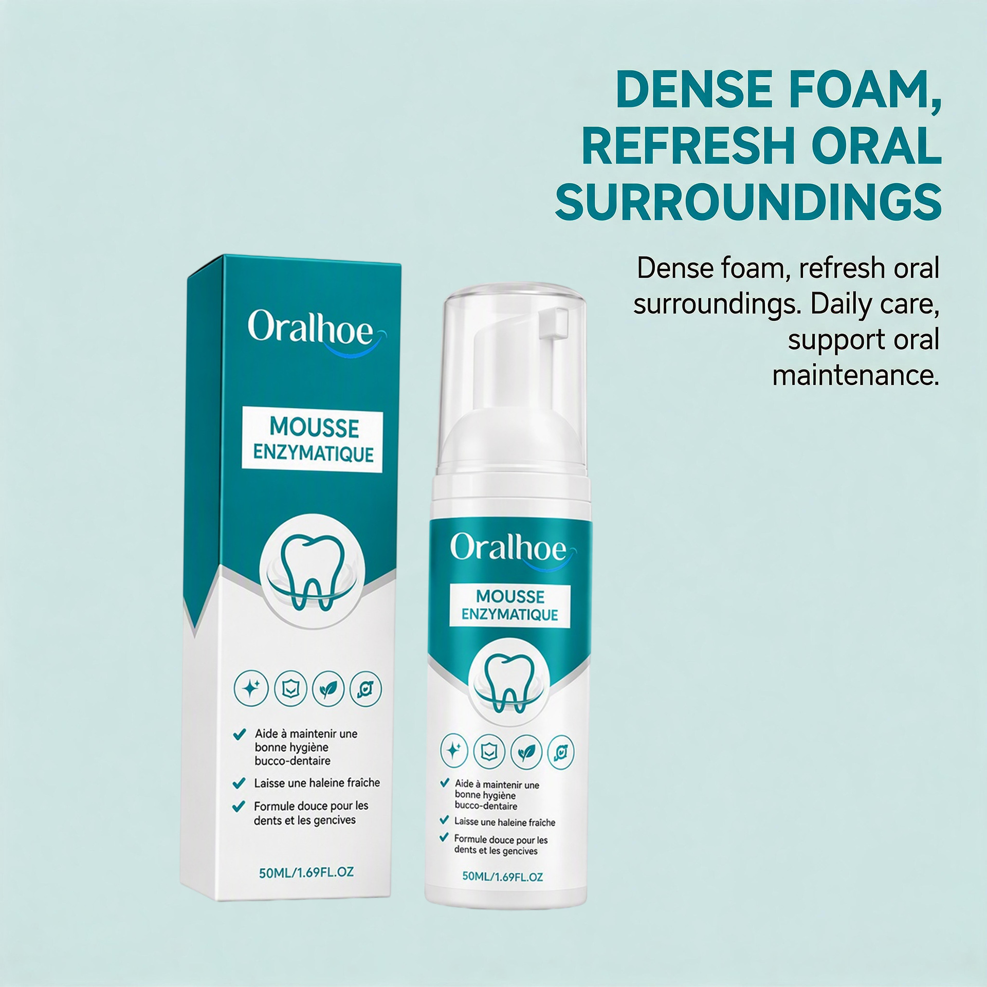Oral Freshness Mousse Daily Cleaning Of Tooth Surfaces And Stains
