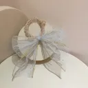 White Circle Blue Ribbon