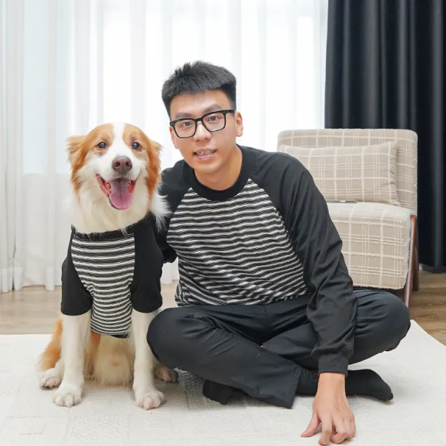 Pet Clothing Striped Large Dog Undershirt 506 Black And White Stripes - Shop at LoveMi