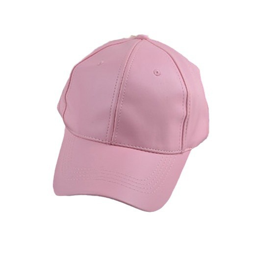 Summer Leather Solid Color Retro Classic Leather Baseball Cap