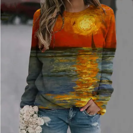 Comfortable Casual Loose Round Neck Sweater 07Color - Shop at LoveMi
