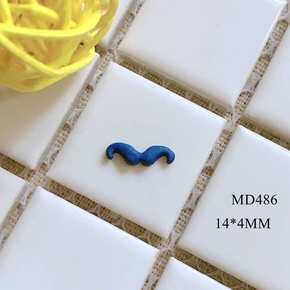 Alloy Mustache-shaped Metal Nail Jewelry