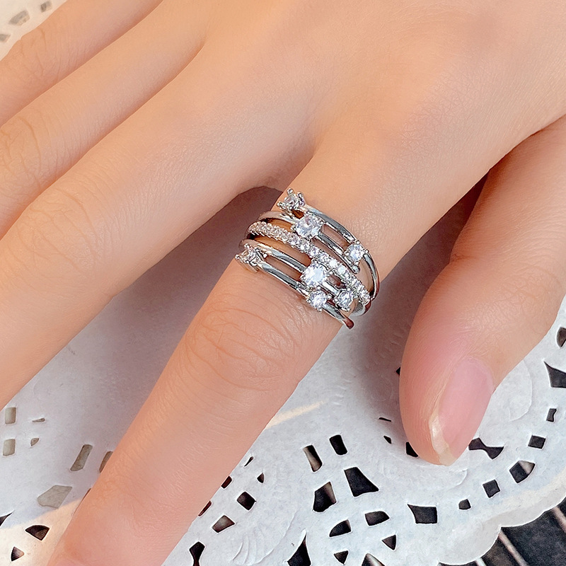 Micro-Pave Zircon Ring, picture 3 of 4