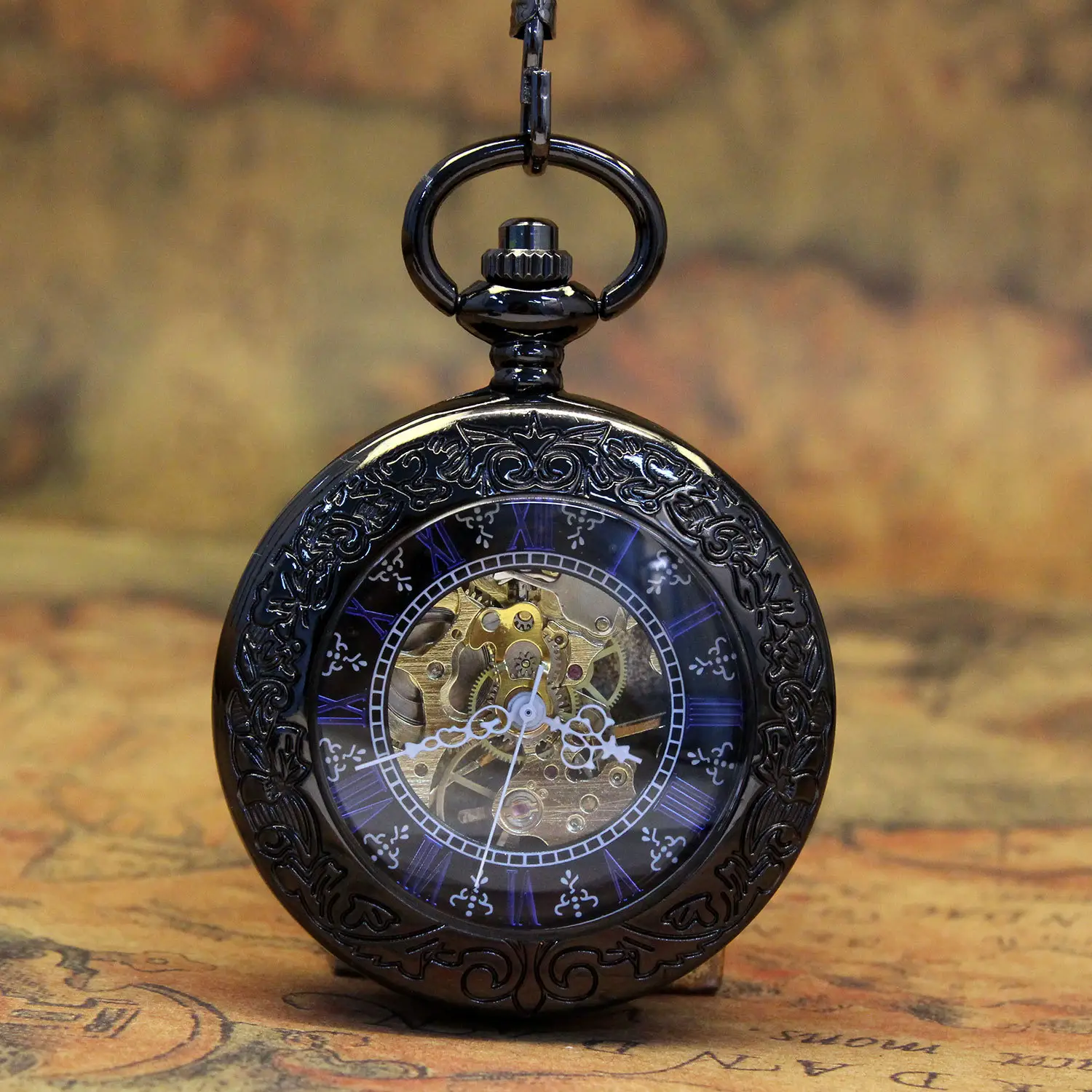 Retro Nostalgic Creative Transparent Flip-Open Mechanical Movement