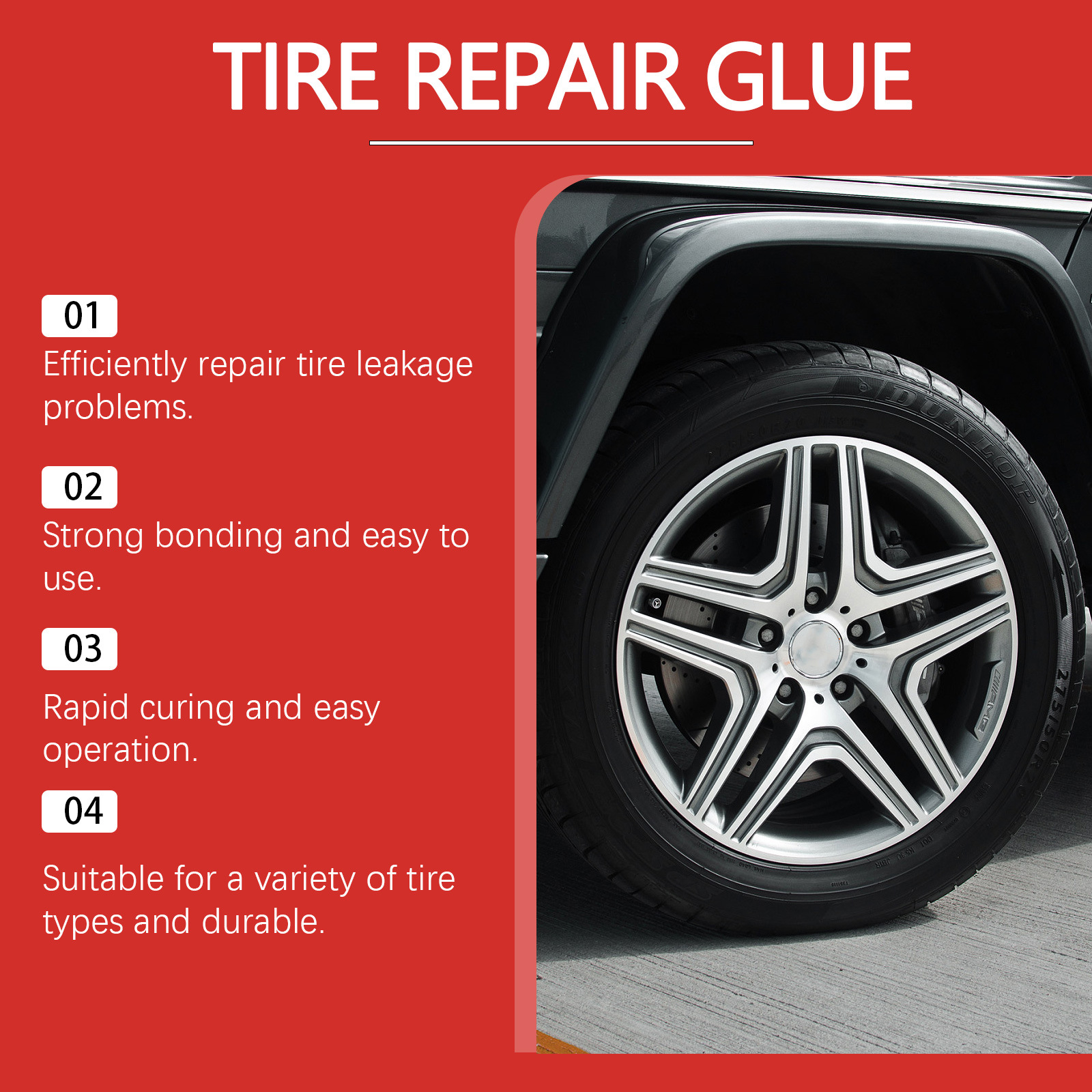 Scratch Crack Tire Side Soft Filling Tire Repair Glue - Image 4
