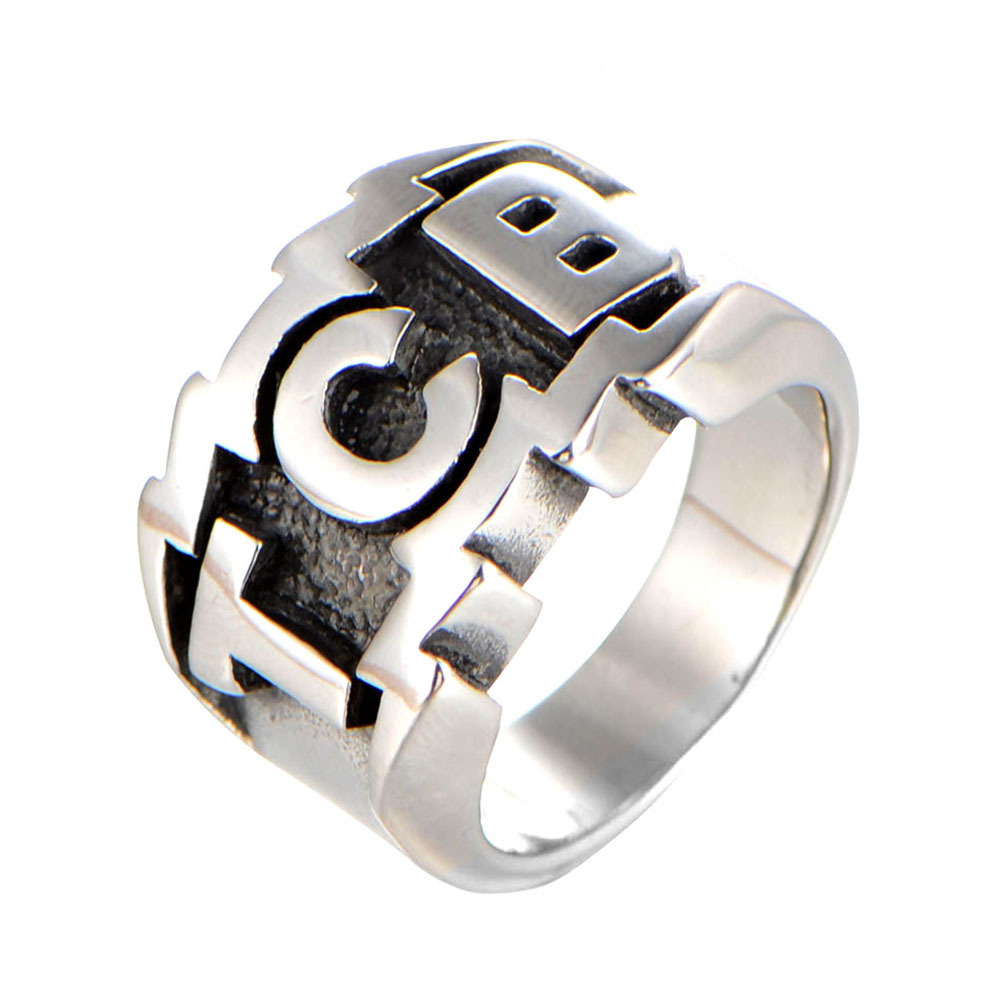 Mens Ring Titanium TCB Stainless Steel