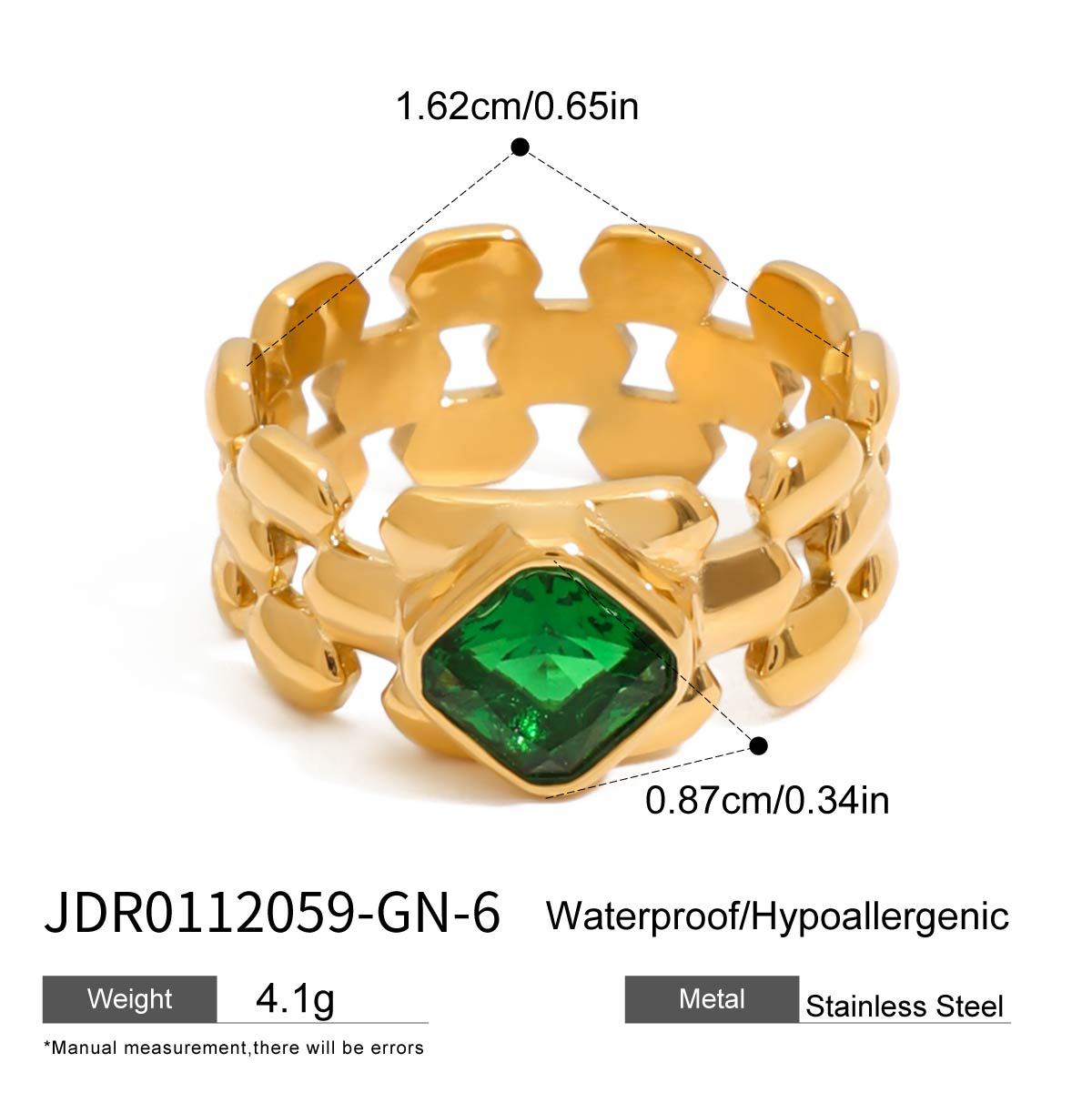 Ring Titanium Steel No Fading Female Accessories