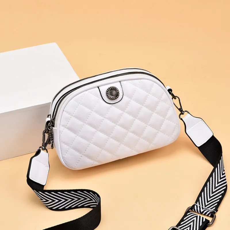Women's Fashion Casual Single Shoulder Crossbody Bag - White