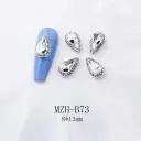 K9 Ultra-Shiny Flat-Back Rhinestones In White For Nail Art Decorations view 16