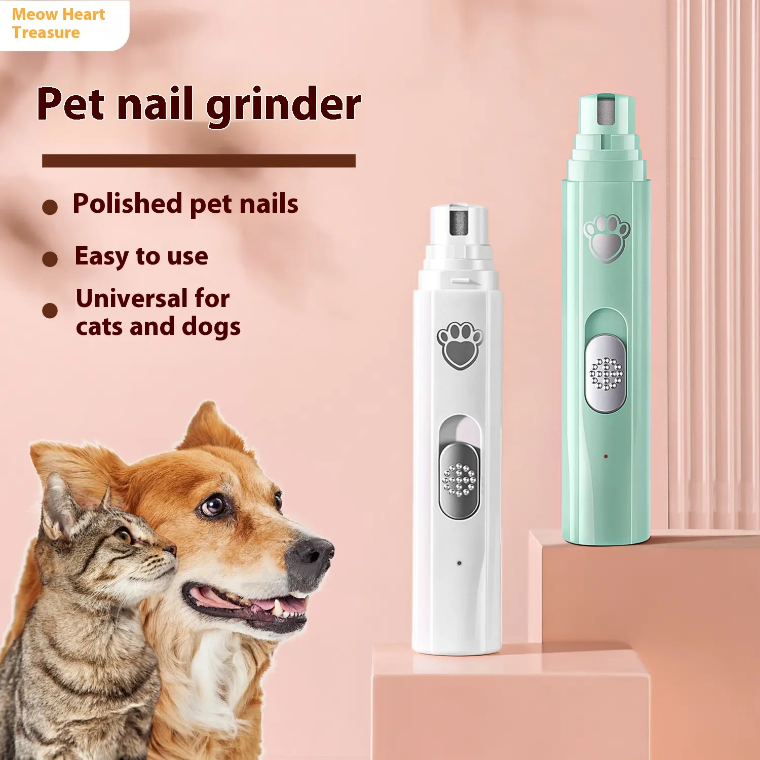 Pet Nail Trimmer Boxed USB Rechargeable