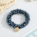 Blue Black Crystal Hair Tie 5