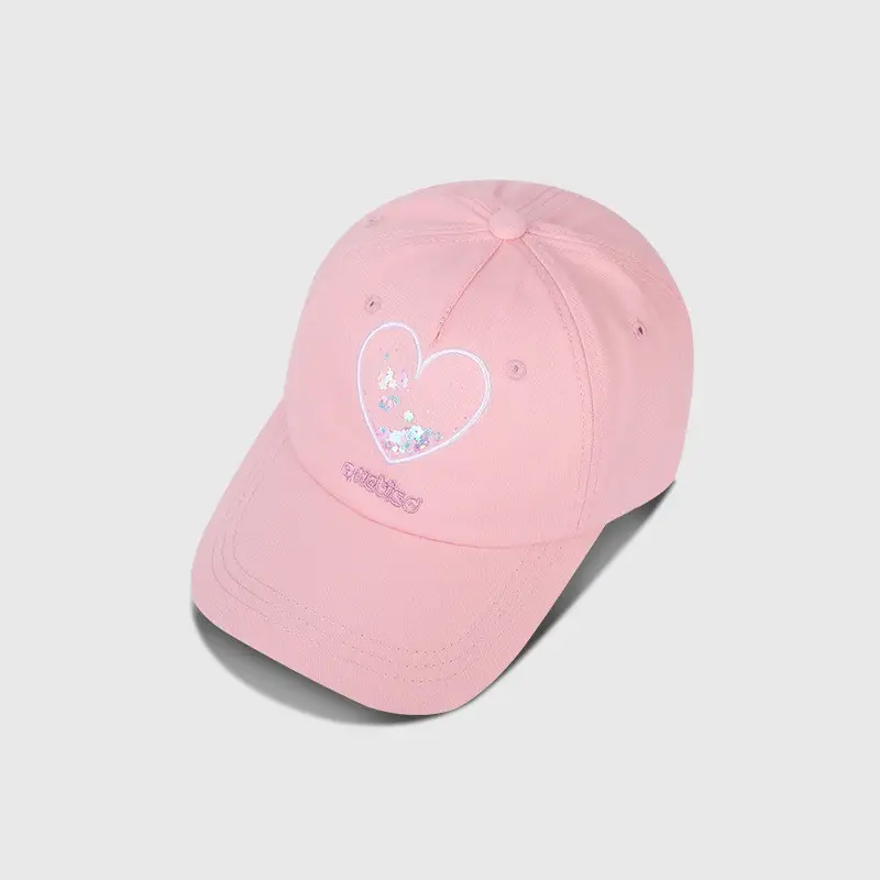 Simple And Stylish Personality Heart-shaped Floral Baseball Hat