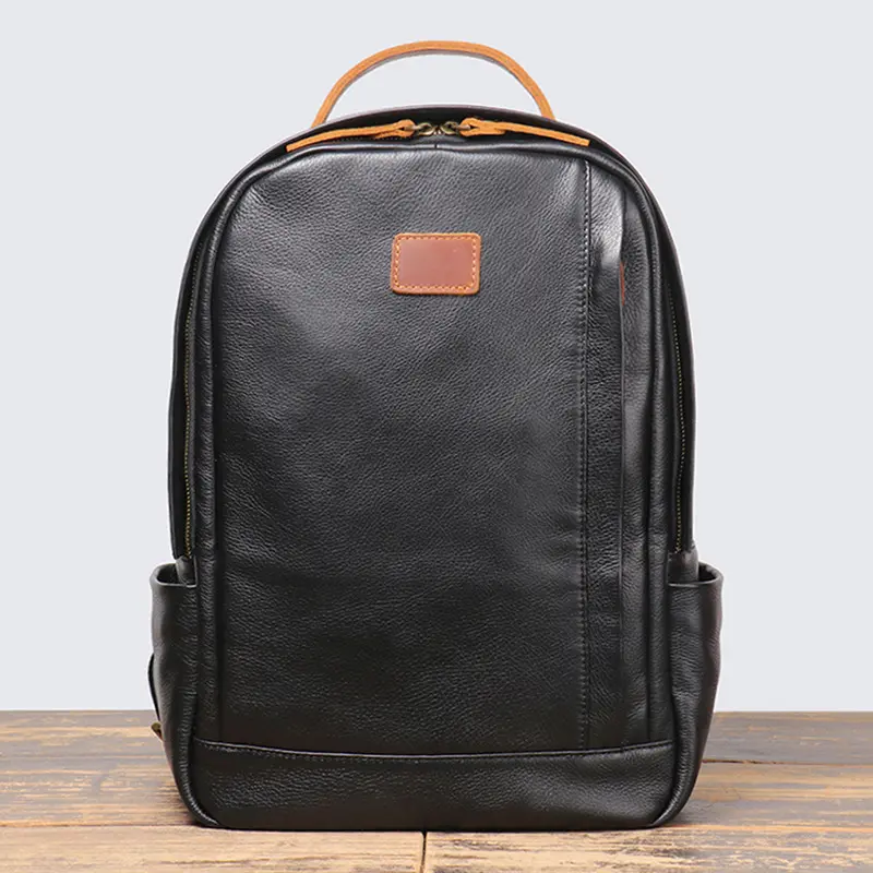 Hot Men's Genuine Leather Top Grain Cowhide
