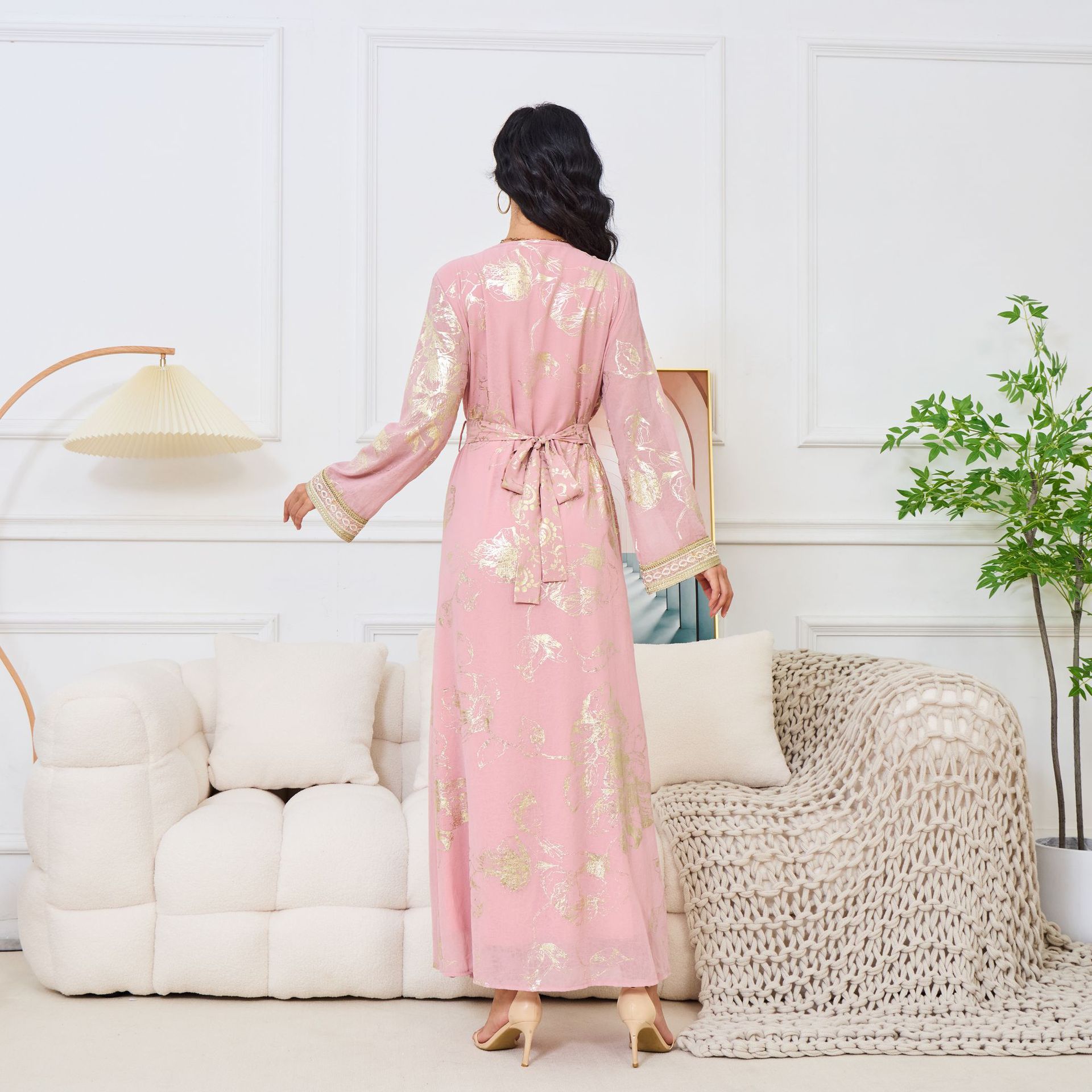 Women's Dress Pink Bronzing Fashion Party