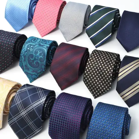 Usiness Striped Hand-stitched Polyester Tie