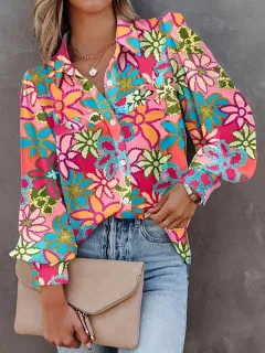 Women's Fashion Casual All-match Short-sleeved Shirt - Wg25Rq250421Y036-L - View 1