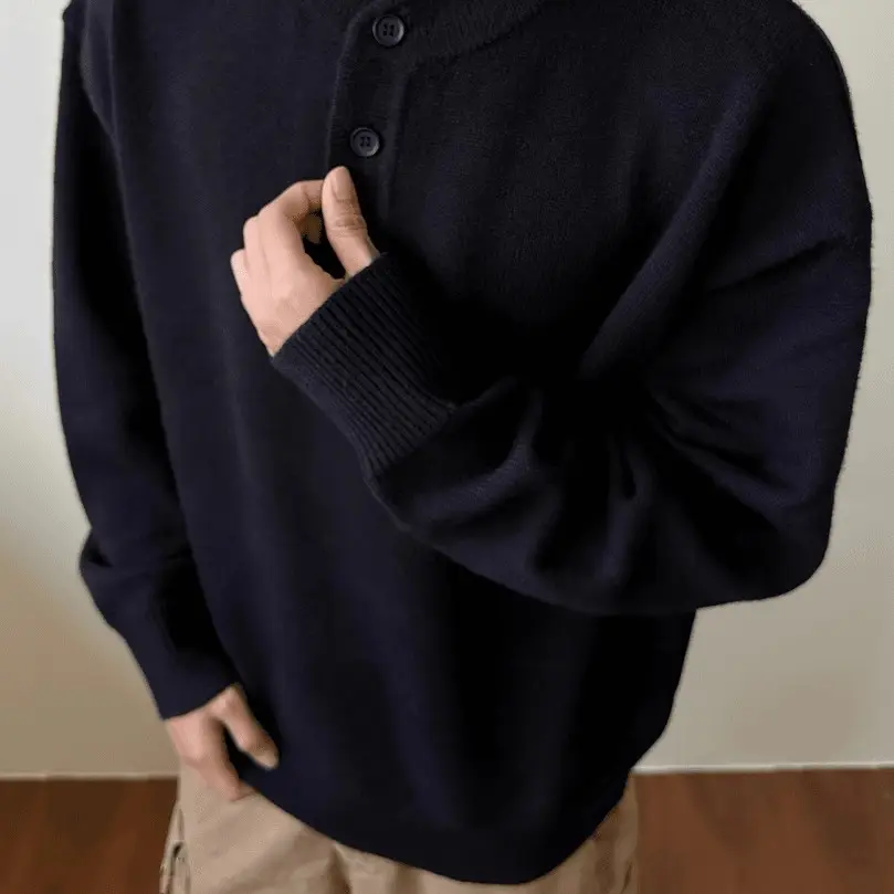 Mens Premium Laid-back Long-sleeve Top