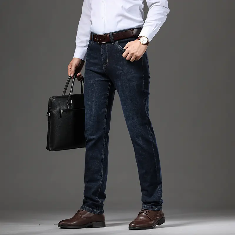 Stretch Jeans Autumn And Winter Loose Plus Size Business Casual Pants