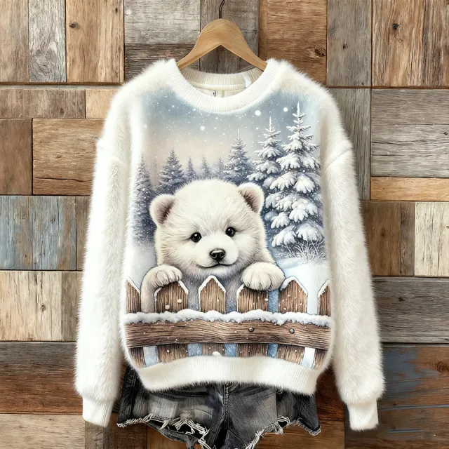 Women's 3D printed Casual Christmas Hoodie Dz 249147 Lyj White - Shop at LoveMi