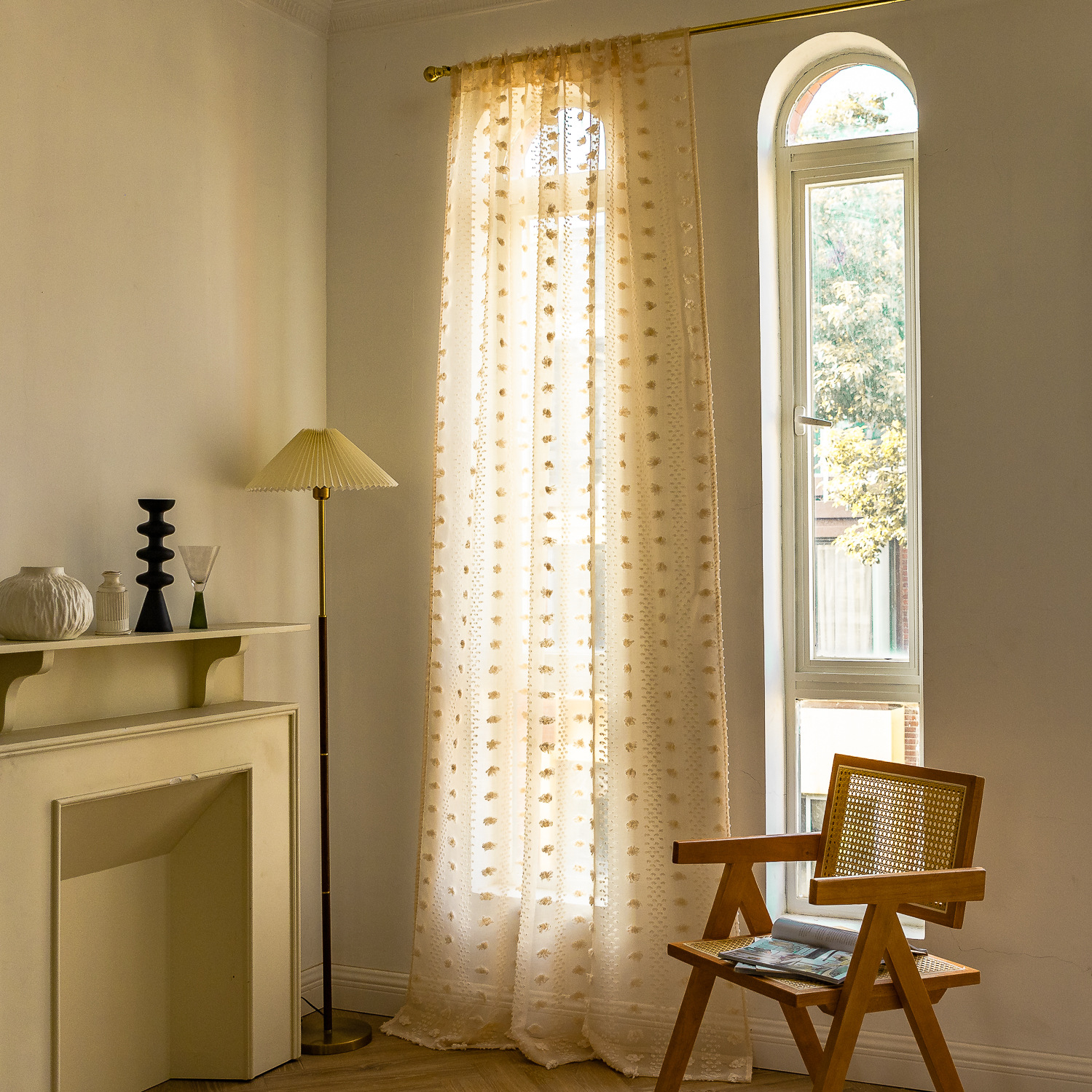 Bohemian Thin Tufted Curtains