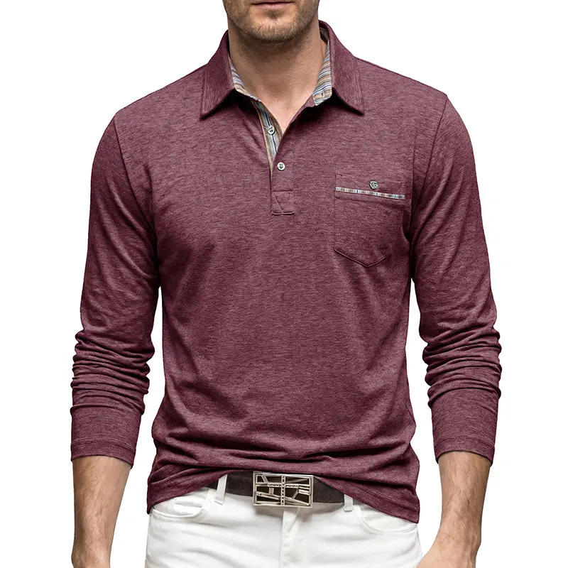 Polo Shirt With A Flap Pocket Available