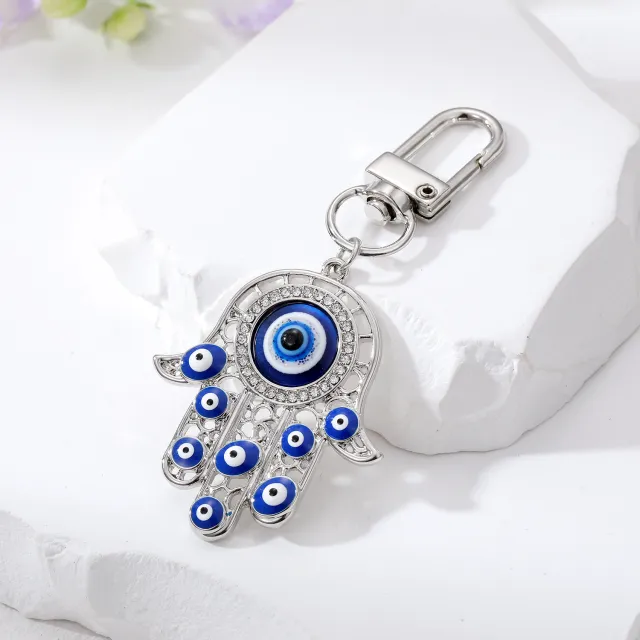 Vintage Drop Oil Pendant Keychain Hanging Decorations Silver - Shop at LoveMi