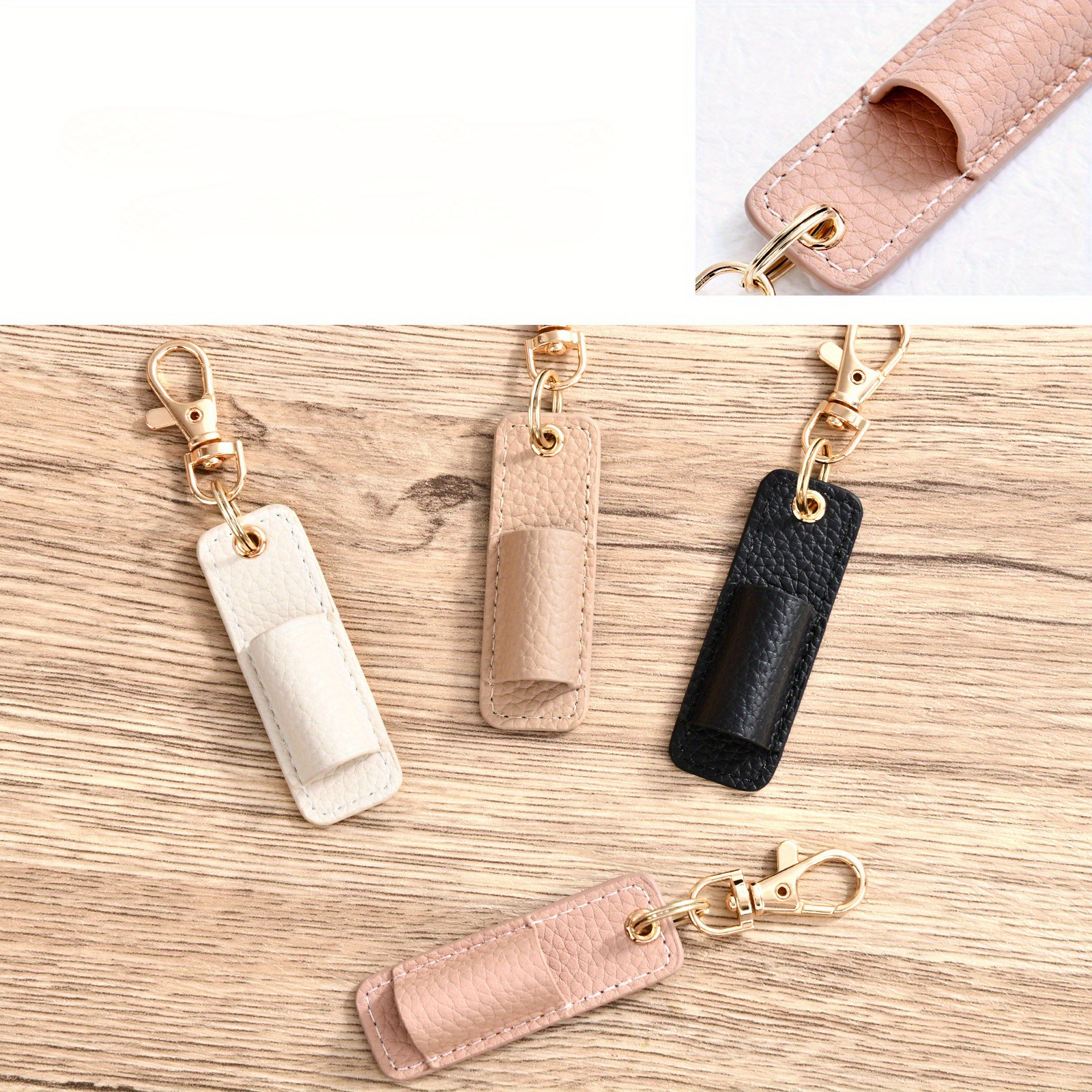 Leather Portable Pen Pouch For Storing Ballpoint Pens With Neck Strap From TEMU